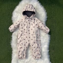 Kids One Piece Cotton Clothes 26 Winter New Printed Cute Thickened and Fleece Warm Outdoor Windproof Boys and Girls Hooded Coats