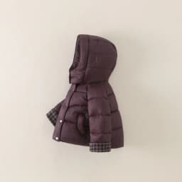 2026 New Winter Minimalist Children's Hooded Plaid Warm and Thickened Concealed Button Cotton Jacket