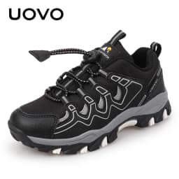 UOVO 2026 New Arrival Boys Sneakers Kids Breathable Children Hiking Shoes Spring And Autumn Outdoor Footwear Eur #27-39
