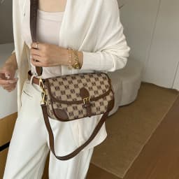 Modern elegant style chain shoulder bag, fashionable and portable small square bag, luxurious party women's crossbody bag