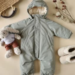 2026 Winter Baby Rompers Print Toddler Baby Clothing Thick Hooded Infant Baby One-Pieces Bodysuits Jumpsuit Outdoor Warm