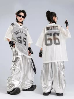 Children's Hip Hop Stage Performance Outfit Trendy Streetwear New Style Jazz Show Boy's Fashionable Hiphop Suit for Kids