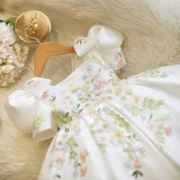 2026 Kids Formal Princess Gown Flower Girl Wedding Tutu Dress Children Girls Piano Performance Fashion Elegant Pageant Costume