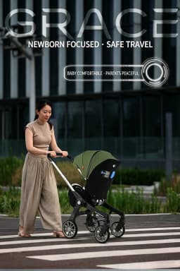 Multifunctional Convertible Baby Stroller, One-Click Foldable, Multi-Angle Reclining Seat, Shock-Absorbing Wheels, Breathable Seat Cushion For Newborn Outdoor Travel