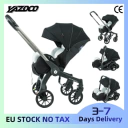 Multifunctional Convertible Baby Stroller, One-Click Foldable, Multi-Angle Reclining Seat, Shock-Absorbing Wheels, Breathable Seat Cushion For Newborn Outdoor Travel