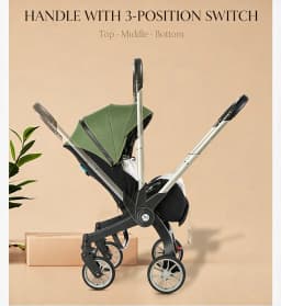 Multifunctional Convertible Baby Stroller, One-Click Foldable, Multi-Angle Reclining Seat, Shock-Absorbing Wheels, Breathable Seat Cushion For Newborn Outdoor Travel