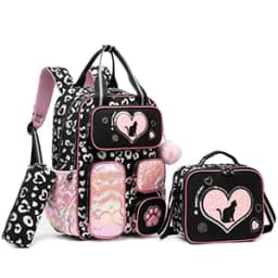 Kids School Backpacks for Girls Backpack with Lunch Bag for Elmentary Students Kids Travel Bookbag for Girls