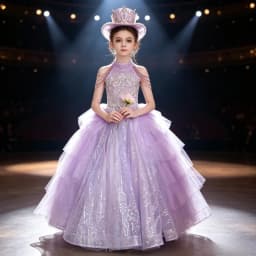 2026 Purple Kids Formal Girls Elegant Host Dress Wedding Flower Girl Evening Costume Princess Gown Children Piano Performance