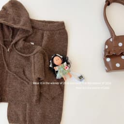 Girls Suit 2026 Spring and Autumn New Children's Clothing Korean Style Girl Baby Loose Small Lazy Soft Waxy Knit Two-piece Set