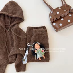 Girls Suit 2026 Spring and Autumn New Children's Clothing Korean Style Girl Baby Loose Small Lazy Soft Waxy Knit Two-piece Set