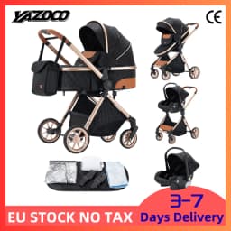 3‑in‑1 Travel‑Oriented Durable Baby Carriage, Deform‑Resistant Light‑Weight Reinforced Alloy Skeleton, Intuitive Hand‑Operated Folding Function, High‑Efficiency Vibration‑Buffering Wheel Unit, Wide‑Range Multi‑Angle Reclining Setup, Cozy Skin‑S