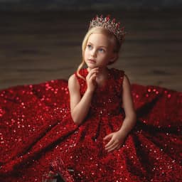 2026 Host Evening Dress Children Girls Formal Kids Princess Gown Kids Flower Girl Wedding Little Host Piano Performance New Year