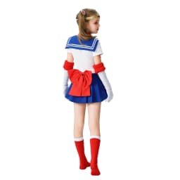 Anime Usagi Tsukino Cosplay Costumes Sailor Costume Moon JK Cos For Kids Girl Women Short Sleeve Dress Clothes With Gloves Socks