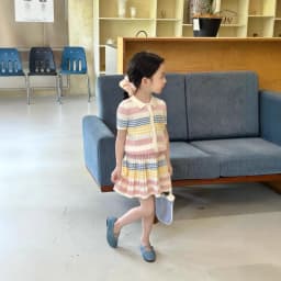 Girls Suit 2026 Summer New Childrens Clothing Korean Style Girl Baby Stripe Tie-in Color Cardigan Skirt Two Sets of Casual Daily
