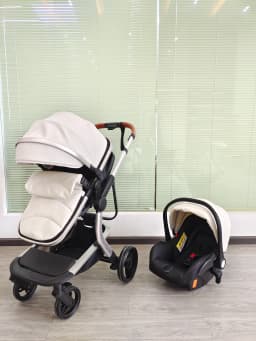 Baby Stroller Baby Car 3 in 1 Stroller Lightweight Portable Travel Trolley