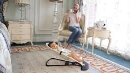Baby Chair Bouncy Chair Infant Elasticity Chair Lightweight Portable Economic Practical Common Parents' Good Choice Baby Swing Chair Multi Functional Cradle Child Sleeping Bed