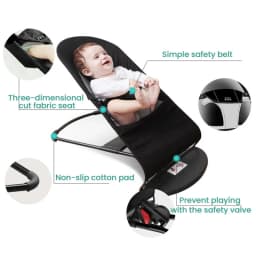 Baby Chair Bouncy Chair Infant Elasticity Chair Lightweight Portable Economic Practical Common Parents' Good Choice Baby Swing Chair Multi Functional Cradle Child Sleeping Bed
