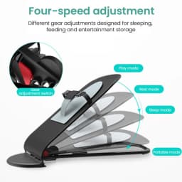 Baby Chair Bouncy Chair Infant Elasticity Chair Lightweight Portable Economic Practical Common Parents' Good Choice Baby Swing Chair Multi Functional Cradle Child Sleeping Bed