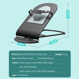 Baby Chair Bouncy Chair Infant Elasticity Chair Lightweight Portable Economic Practical Common Parents' Good Choice Baby Swing Chair Multi Functional Cradle Child Sleeping Bed