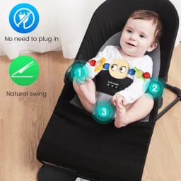 Baby Chair Bouncy Chair Infant Elasticity Chair Lightweight Portable Economic Practical Common Parents' Good Choice Baby Swing Chair Multi Functional Cradle Child Sleeping Bed