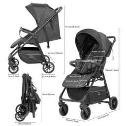 2-in-1 Baby Stroller Good Choice for Parents Fashionable Popular Lightweight Portable Travel Stroller