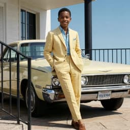 Yellow Slim Fit Linen Boy Suits 3 Buttons Front 2 Pieces Custom Made Summer For Vintage Weddings Beach Proms Vacation Events