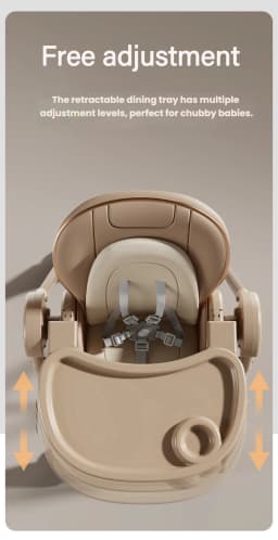 Baby Chair Baby High Chair Multi-Functional Five-Point Safety Belt Double Protection Infant Dining Table Chair