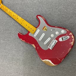 Vicers Red Vintage 6 String Electric Guitar Basswood Body Rosewood Fretboard 21 Fret Pickup Rock Guitar Musical Instrument for Beginners & Professional Players