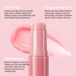 PDRN Pink Collagen Volume Lip Balm Plump Lips Fade Lip Lines Deep Hydrating Nourishing Repair Overnight Moisturizing Lip Care Stick