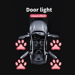 4pcs Door Light Logo LED Projector Car Door Step Courtesy Welcome Lights Cute Pattern Girl Gift Projection Light Festive Atmosphere Door Night Light