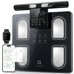 Arboleaf Smart Body Fat Scale 8-Electrode with Handle Screen Display, 50+ Body Metrics, 5.3' Color Screen, Digital Body Composition Scale, APP Sync, 400lb