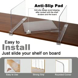 16/8pcs Partitions Are Used To Organize The Wardrobe. Transparent Wardrobe Partitions Are Suitable For Wooden Or Vertical Partitions. Partition For Storing Wardrobes - Used For Storing Wooden Partitions, Wallets, And Sweaters