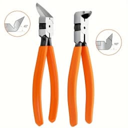 1Pc 45/90 Degree CR-V Top Cutting Pliers - Precision Plastic Cutting for Sprue Burrs Circuit Board and Flexible Wires