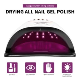 LIMEGIRL LED Nail Lamp For Manicure Nail Dryer Machine UV Drying Lamp For Curing UV Gel Nail Polish With Motion Sensing LCD Display