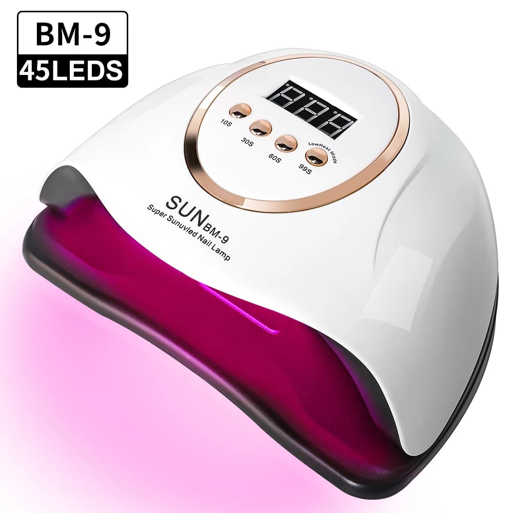 LIMEGIRL LED Nail Lamp For Manicure Nail Dryer Machine UV Drying Lamp For Curing UV Gel Nail Polish With Motion Sensing LCD Display