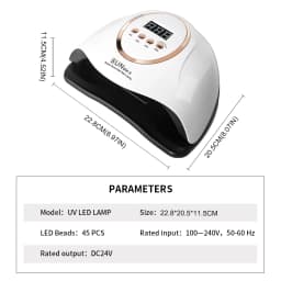 LIMEGIRL LED Nail Lamp For Manicure Nail Dryer Machine UV Drying Lamp For Curing UV Gel Nail Polish With Motion Sensing LCD Display
