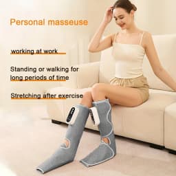 LINGTENG Electric Leg and Foot Massager, Portable Rechargeable Calf Massager, Massages Both Calves and Feet at the Same Time, Includes Foot and Leg Heating, Cordless Leg Massager, Christmas, Mother's Day, and Father's Day Gift