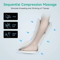 LINGTENG Electric Leg and Foot Massager, Portable Rechargeable Calf Massager, Massages Both Calves and Feet at the Same Time, Includes Foot and Leg Heating, Cordless Leg Massager, Christmas, Mother's Day, and Father's Day Gift