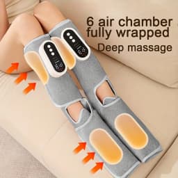 LINGTENG Electric Leg and Foot Massager, Portable Rechargeable Calf Massager, Massages Both Calves and Feet at the Same Time, Includes Foot and Leg Heating, Cordless Leg Massager, Christmas, Mother's Day, and Father's Day Gift