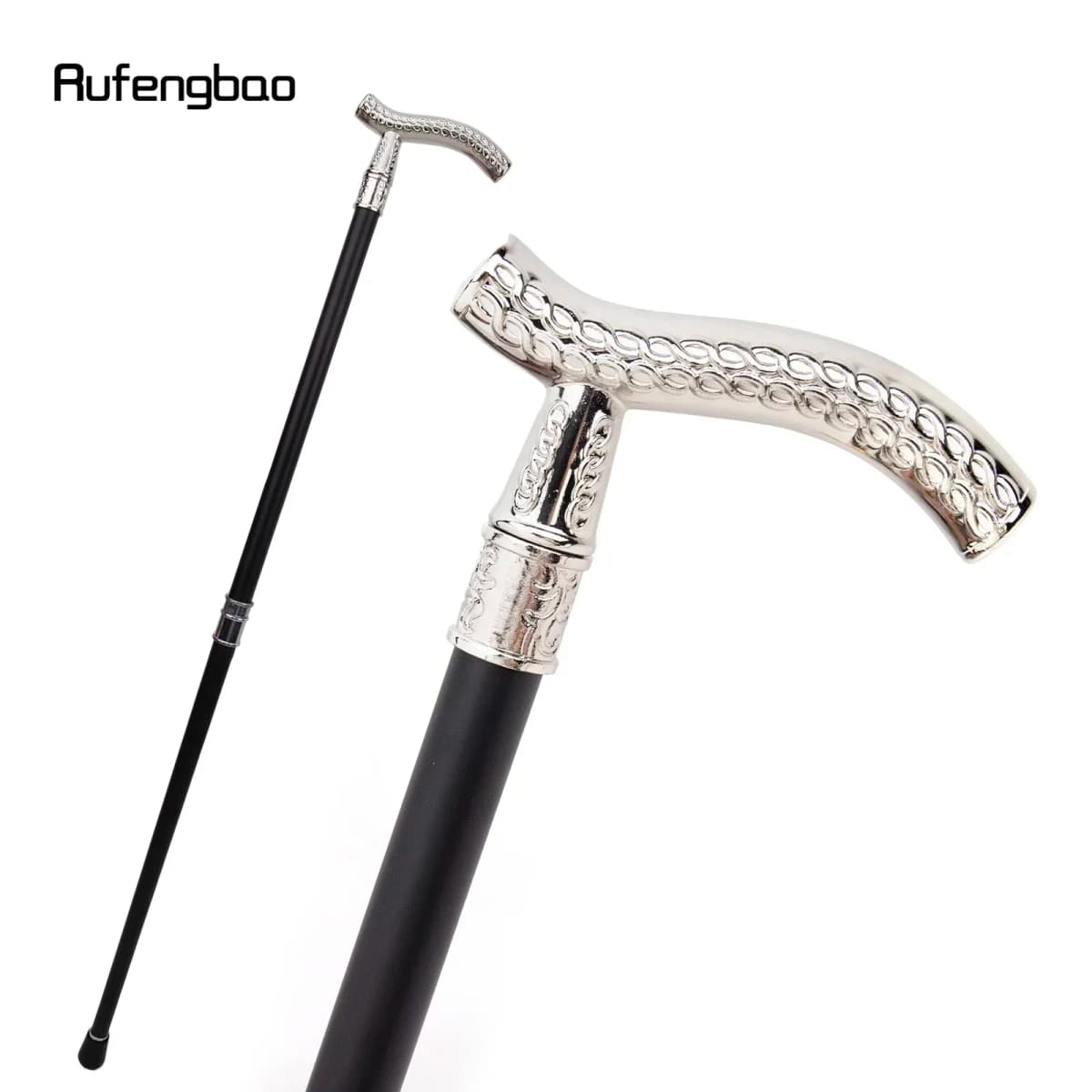 White Flower Wheatear Pattern Luxury Fashion Walking Stick for Party Decorative Cane Performance stage Cane 93cm