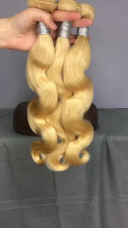 28 30 Inch Brazilian Raw 12A 613 Blonde Human Hair Bundles Body Wave Blonde Bundle Natural Human Hair Weaving Hair Extension