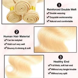 28 30 Inch Brazilian Raw 12A 613 Blonde Human Hair Bundles Body Wave Blonde Bundle Natural Human Hair Weaving Hair Extension