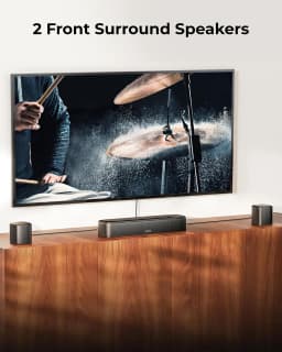 7.1-Channel Dolby Atmos Surround Sound System for TV with 4 Surround Speakers and Home Theater Subwoofer, 420W Peak Power, HDMI eARC, Voice Control, Bass Boost, App Control, 2026 Model