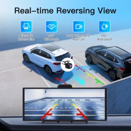 Imagebon 11.4" 4K Dash Camera Wireless CarPlay & Android Auto Display 5G WiFi Bluetooth GPS Navigation AI Voice Control Smart Screen DVR