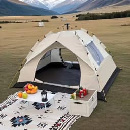 Automatic Pop Up Camping Tent Waterproof Windproof Sunproof 2 3 4 Person Instant Portable Foldable Cabin Family Outdoor Hiking Beach Park Travel Gear with Carry Bag