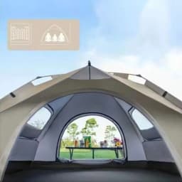 Automatic Pop Up Camping Tent Waterproof Windproof Sunproof 2 3 4 Person Instant Portable Foldable Cabin Family Outdoor Hiking Beach Park Travel Gear with Carry Bag