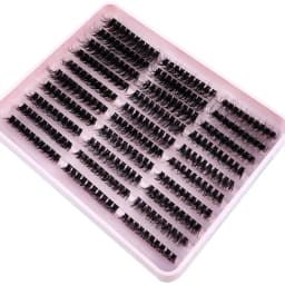 HBZGTLAD 290/300Pcs Fluffy Thick Eyelash Clusters D/DD Wispy Individual Lashes 60/80/100 Mix Eyelash Extensions False Eyelashes