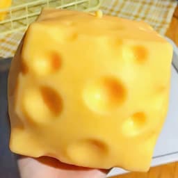 1pcs Giant Cheese Squeeze Toy Extra Large Size Cheese Squishy Fidget Toys Slow Rebound Shapeable Venting Ball for Adults Gifts