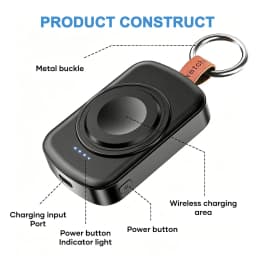 1800mAh Magnetic Wireless Portable Watch Type-C Fast Charger for Samsung Galaxy Watch 8/8 Classic/Ultra/6 Classic Fast Charging