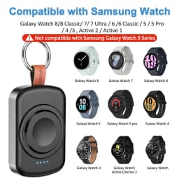 1800mAh Magnetic Wireless Portable Watch Type-C Fast Charger for Samsung Galaxy Watch 8/8 Classic/Ultra/6 Classic Fast Charging
